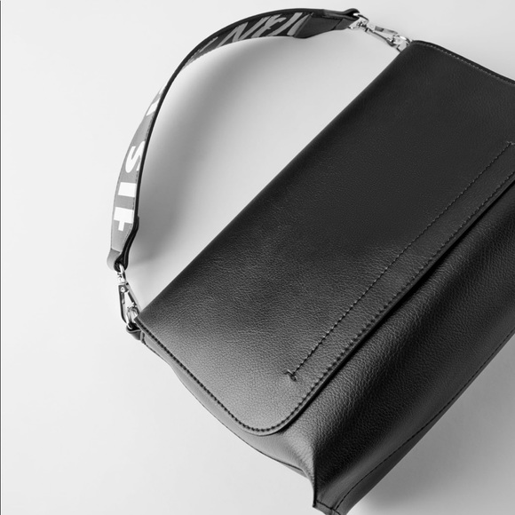 Zara text print crossbody bag - Picture 2 of 13